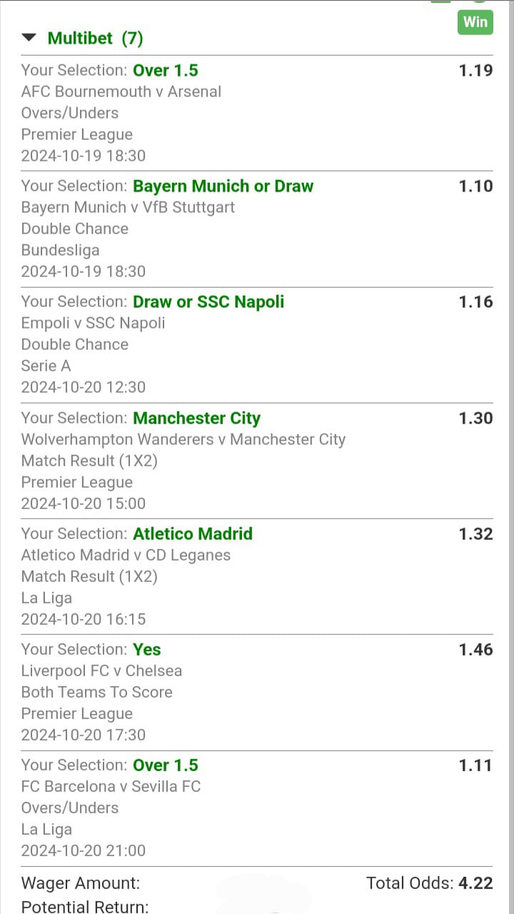 Winning Slip