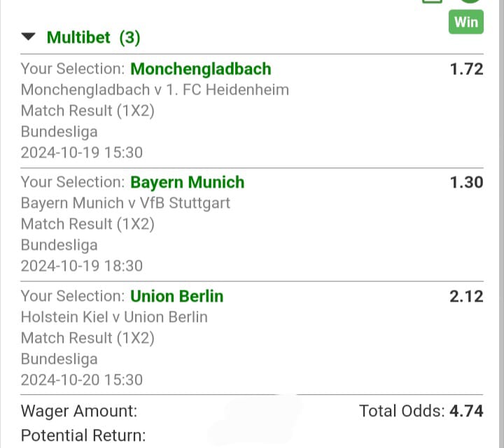 Winning Slip