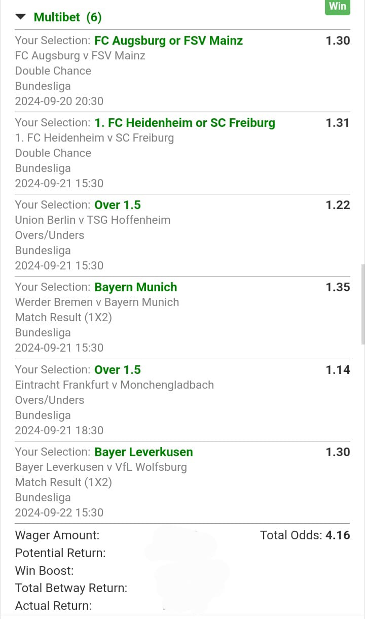 Winning Slip