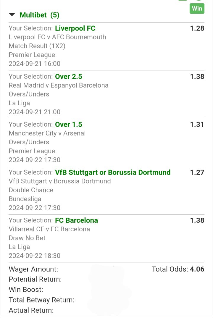 Winning Slip