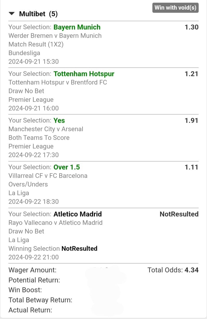 Winning Slip