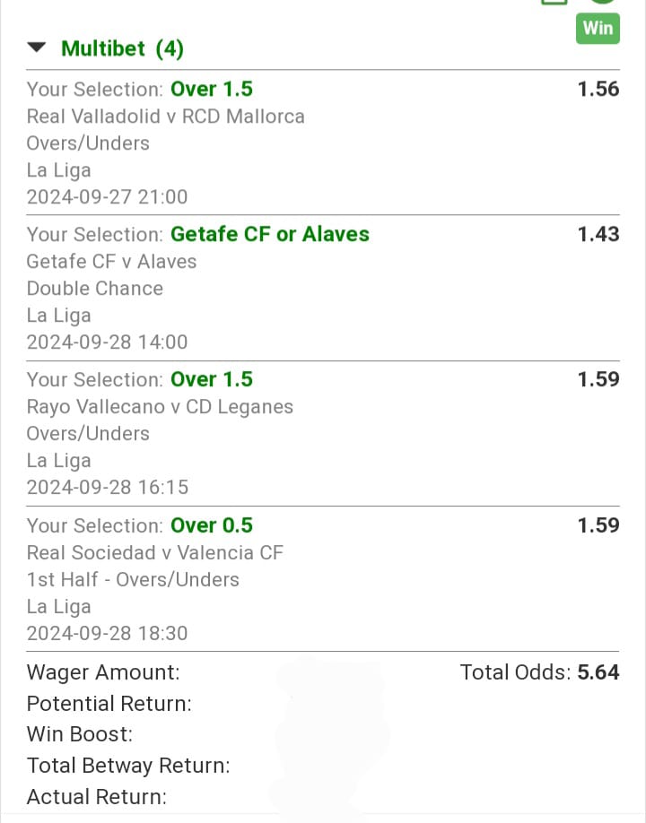 Winning Slip